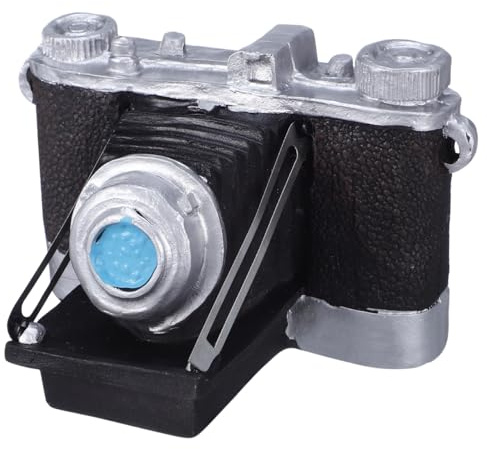 Gadpiparty Vintage Camera Ornament, Retro Resin Camera Decor, Decorative Photography Prop Desktop Display for Home Cafe Bar Office Studio, for Photography Lovers