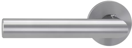 Griffwerk VAYA 128 LUCIA Türgriffgarnitur, Fast2Fix, Edelstahl matt, smart2lock DIN L