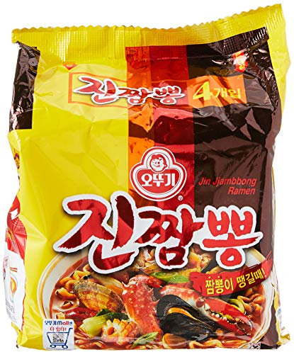 Ottogi Jin Jjambbong Ramen (Champong) 130g (Pack of 4) 520g