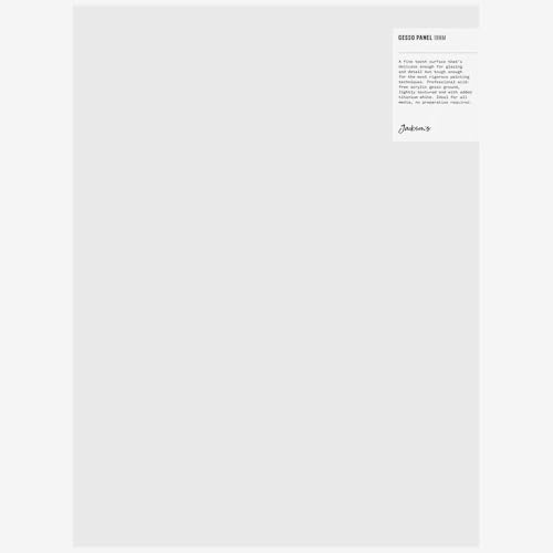Jackson's : 19mm White Gesso Cradled Painting Panel : 12x16in, Versatile, Tough Surface, Ideal for Painting & Mixed Media Techniques