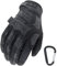 MECHANIX WEAR M-PACT Tactical Einsatz-Handschuh, optimaler Schutz, atmungsaktiv beste Passform + Gear Karabiner, Schwarz Covert, Coyote, Multicam, Wolf Grey, Größe: S,M,L,XL (XL, Schwarz)