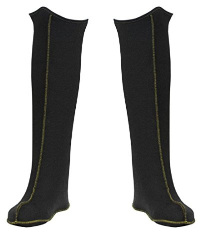 Stiefeleinlage aus Filz 40cm Winter Gummistiefel Socken Innenschuh Einlegesohlen Schuheinlagen schwarz 48