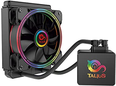 Talius Skadi - Refrigerador líquido para pc RGB. Ventilador para CPU compatible con Intel-AMD - Ventilador SP120 (1 ventilador)