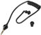 Auricular monoaural con cable, tubo de aire, antirradiación, auricular estéreo en la oreja, auriculares con cable monoaural con tubo de aire hueco de 3,5 mm, enchufe de 3 polos, 2 tapones para los oíd