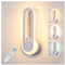 LED Wandleuchte Innen Dimmbar 12W mit Fernbedienung 2700K-6500K Helligkeit Einstellbar Modern Wandlampe 230V für Schlafzimmer Wohnzimmer Flur Treppen Dachboden
