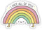 2x EppoBrand Regenbogen Aufkleber I Hate All of You JDM Vinyl mit kratzfester Beschichtung, 14 x 8,9 cm, für Apple MacBook, Laptop, Fenster, Stoßstange, Kühlschrank, Skaten, Binder