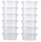 TOSSPER 12 Pièces Slime Conteneurs Petit Leak Proof Sauce Pots Claires Coupes De Stockage en Plastique avec Couvercle pour Cosmétiques Crème Légère Slime Clay