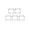 Denghui-ec 5 stücke Bubble Fit für Whirl 22 3,5 ml / 24 5 ml gerade Whirl 22 2 ml / 24 3,5 ml Glasschalen Glasröhrchen (Farbe : Bubble, Größe : Fit for Whirl 24)