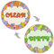 GEEKBEAR Clean Dirty Magnet for Dishwasher (05. Happy Flower) - Double Sided and Reversible Clean Dirty Sign Indicator - Flip Dishwasher Magnet with Bonus Adhesive Metal Plate - Kitchen Decor