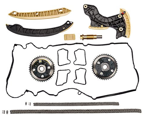 Bisenya Set di catene di distribuzione con fasatura dell'albero a camme Ricambio per Classe C W203 Coupé CL203 T-model S203 Classe E W211 SLK R171 Sprinter 2710501047 2710500847 2710500647 2710500947
