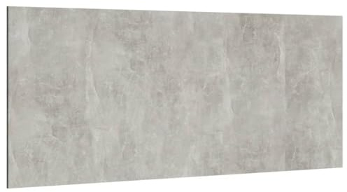 vidaXL Kopfteil Wand Bettkopfteil Betthaupt für Bett Doppelbett Schlafzimmerbett Schlafzimmermöbel Betongrau 200x1,5x80cm Holzwerkstoff
