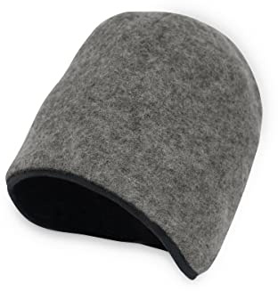Ehrenkind® Walkmütze aus Bio-Wolle & Bio-Baumwolle | Standard 100 by Oeko-TEX | Hellgrau 37/39