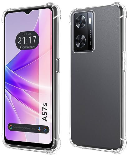 Funda Silicona Antigolpes Transparente para OPPO A57s