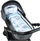 Babylux Babydecke Minky PLÜSCH Kuscheldecke Decke 75 x 60 cm + Kissen 2 TLG Set für Kinderwagen/Wiege (MP126 - Blau + Elefanten)