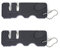 Tomedeks 2 pezzi affilacoltelli ceramica,affilacoltelli in,affila coltelli da cucina,Pratica, compatta e leggera, ideale per uso esterno, per affilatura grossolana e fine