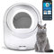 Cleanpethome Self Cleaning Cat Litter Box, Automatic Cat Litter Box with APP Control Odor Removal Safety Protection for Multiple Cats