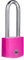 Yale - YE3B/38/156/1/P Cadenas de sécurité Standard 38 mm en Aluminium avec Longue Anse - Rose - Longue Anse en Acier trempé - 3 clés