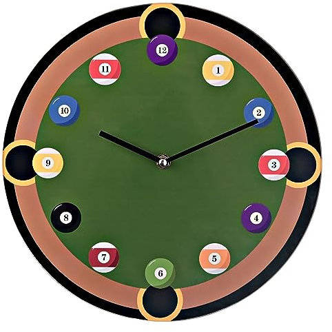 Widdop Runde Wanduhr, Pool-Design, 30 cm