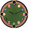 Widdop Runde Wanduhr, Pool-Design, 30 cm