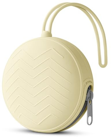 Aolso Silikon Baby Schnullerbox, Aufbewahrung Schnullerhalter Case, BPA-Frei Schnullertasche, Tragbare Schnulleraufbewahrung Box, Wasserdicht Schnullerbox, Mädchen & Junge (Weiß)