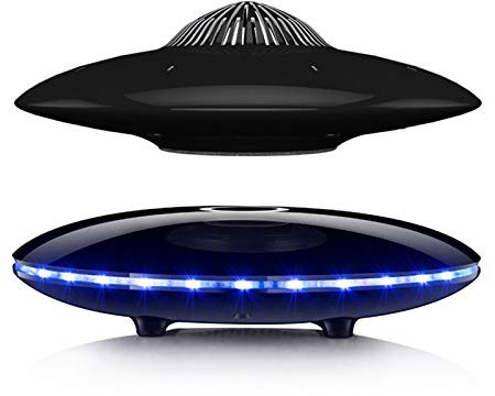 Magnetic Levitation Speaker, V5.0 Levitation Bluetooth Speaker, Led Light, 360 Degree Rotating Wireless Floating Speaker, Cool Technology Gadget Gift for Home Office Decoration