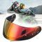 Ufgwhirl Helmvisier, Motorrad Helm Linsen Visier Ersatz für GT-AIR GT-AIR2 Motorrad Windschutzscheibe Helmglas,Klare REVO-Sicherheitsgläser mit Antibeschlag-Nietenschnalle(Color:B,Size:)