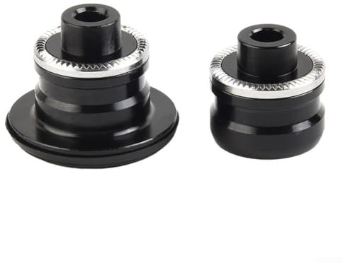 Bike Hub QR Quick Release Thru Achse Adapter, Konverter Endkappe, 9151012, Schwarz (10 x 135 mm)