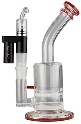 Kanboro Subdab Elektrisch Dab Rig Set ENail Wachs Zerstäuber mit 18350 Akku und Keramikzerstäuber für Kräuter Konzentrat Öl Dabber Kanborotech E Nail Pfeife Glas Bong