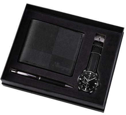 APLVFFZH Geschenkset für Männer, Geschenkbox, Geschenkkörbe, Herren-Geldbörsen-Set für Männer zum Vatertag und Geburtstag