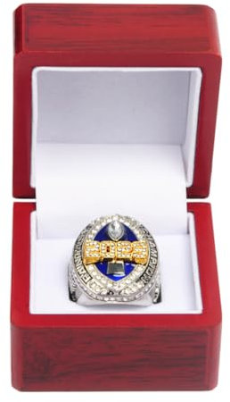 2023 Rugby-Meisterschaftsring Replik Fantasy Football League Award Meisterschaftsringe Rugby-Fan Freunde Geschenke Souvenir Sammlerstücke Büro-Schaufenster-Ornamente,Woodenbox,13#