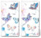 20 fazzoletti singoli motivi animali farfalle blu 2 confezioni da 10 singoli fazzoletti di carta stampati come regalo.