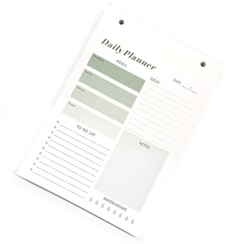 titioffice To Do Listen Block, Reißbar Tagesplaner Undatiert, A5 100 Blätter mit Hardcover, Aufgabenplan To-Do-Liste Kalender 2024 Aufgaben Planer für Büro Schule (Leere Innenseiten Grün)