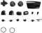 Button Tasten Set komplett kompatibel mit Playstation 5 PS5 Controller BDM-030/040, 18 Teile, Farbe:Schwarz