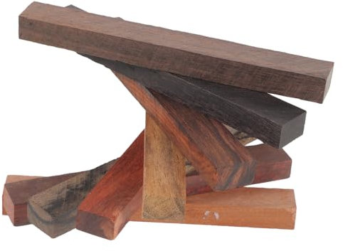 HAWILLOSCH 8pcs Exotic Wood Blanks for Pen Making Wood Turning Kit Supplies DIY Craft Pen Blanks Crafting Materials