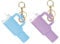 GETFACAI 2 PCS Stanley Cup Keyring, Stanley Keychain, Mini Stanley Cup Keychain, Cute Accessories with Flower Charms for Stanley for Women Handbag Backpack Purse