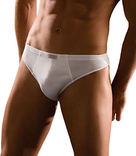 CAGI 1208 Slip Basso da Uomo in 100% Filo di Scozia Bianco 4