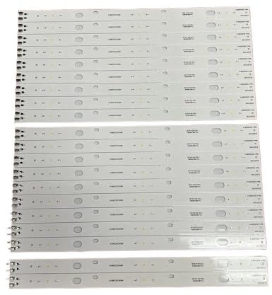 MAKAZHZZRM LED-Streifen passend for Panasonic TX-49EXW584 TX-49EX610E TX-49EX603E TNPA6519-4A TX-49EX600E TX-49EX633E TX-49EX600B TNPA6347-1A(20pcs Set for 1 TV)