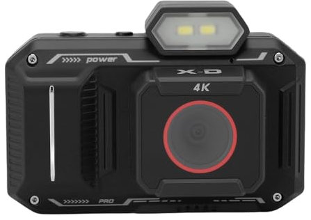 4K Digital Camera for Photography, 48MP HD Digital Cameras with LED Flash, 12X Zoom, 2.88 Inch Screen, Optical Viewfinder, High Speed Burst, Action Record (Black)