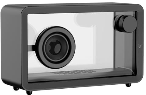 Knoruley Enceinte Bluetooth Transparente, Enceintes Bluetooth sans, Enceinte Portable avec Caisson de Basses Extérieur, Son Stéréo Hi-FI