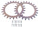 2 punte in acciaio inox per robot tosaerba Parkside TLPA-01 PMRA 20 -Li B2/PMORDA 20 -L1 B2, con 14 viti