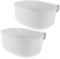 MUCKLILY 2pcs Door-Mounted Kitchen Trash Can Space-Saving Hanging Garbage Bin for Cabinet Door Plastic Waste Container for Small Kitchens and Bag Replacement