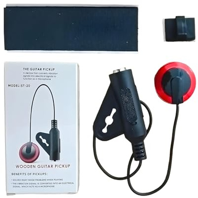 Tonabnehmer für elektrische Gitarre Bass Ukulele Violine Banjo | Akustikgitarren-Vorverstärker Für Spieler Live Studio Üben Auftritt Reisen Zuhause Bühne Anfänger