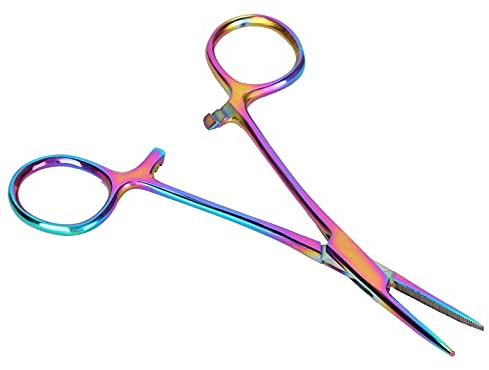 Ycauty Pince à épiler Hémostatique pour Poils D'animaux de Compagnie pour un Nettoyage Précis Pince Portable en Acier Inoxydable de 14 Cm pour Chiens et Chats Applicable pour le Toilettage