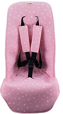 JYOKO KIDS Universal Matratze gepolsterten + Schutz des gepolsterten Geschirr für Kinderwagen (PINK SPARKLES)