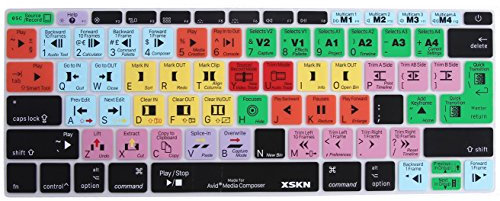 XSKN Tastatur-Abdeckung für MacBook 30,5 cm (12 Zoll) (Modell A1534) und MacBook Pro 13 Zoll (Modell A1708, keine Touch Bar), US- und EU-Version (Avid Media Composer)