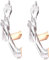 krautwear® Damen Finger 2 Paar Handschuhe 2 Paar Glitzer Metallic ca. 44 cm Lang Gold Silber (2x BL9127-silber)