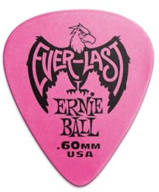 Ernie Ball .60 mm Pink Everlast Picks 12-pack