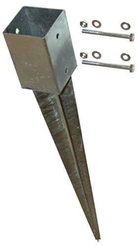 Einschlagbodenhülse 9x9x90 cm inkl. Befestigungsset