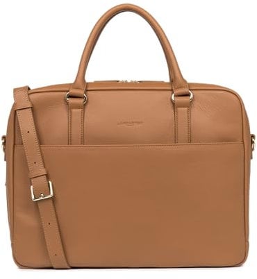 LANCASTER | Mademoiselle Business - Porte documents Cuir de Vachette Grainé Camel