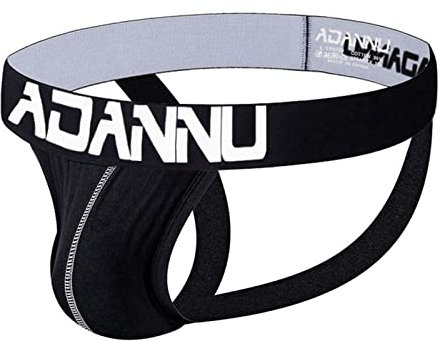 Celucke Jock Herren Tangas Jockstrap Sport, Männer Schlüpfer Slips Bequeme Dessous Reizwäsche Hipster Unterwäsche